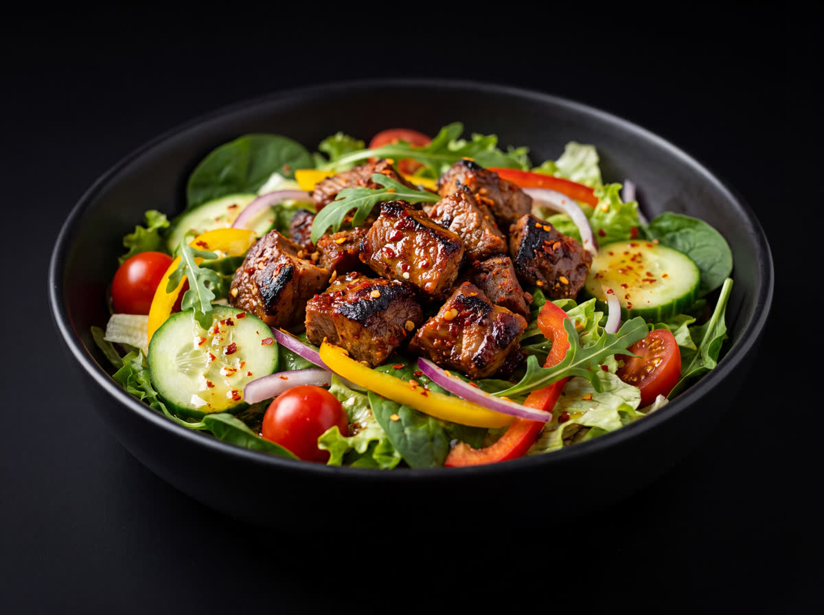 Goat Meat Salad